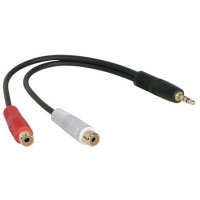 Cablestogo Value Series 3.5mm Stereo Plug/RCA Jack x2 Y-Cable (80135)